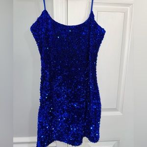 Navy Blue Mini Dress